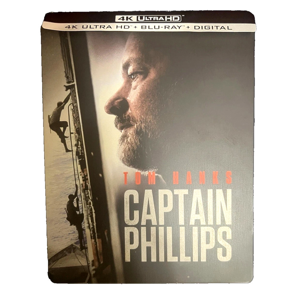 Captain Phillips (Steelbook) [4K UHD Blu-ray+] Ltd Ed, With Digital Code Hanks T
